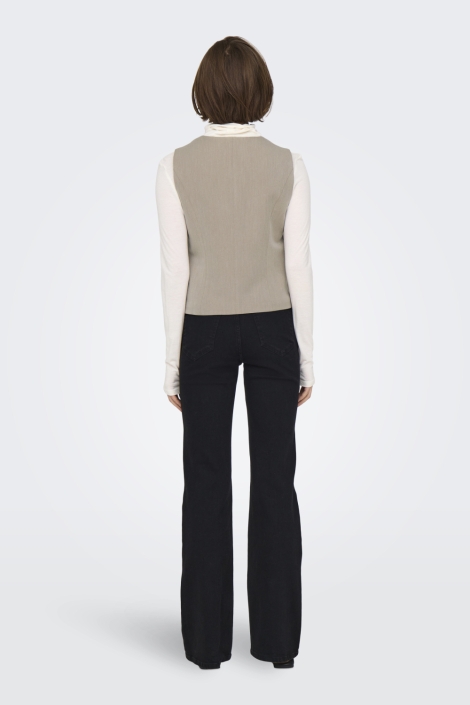 Only taupe dames gilet | Model
