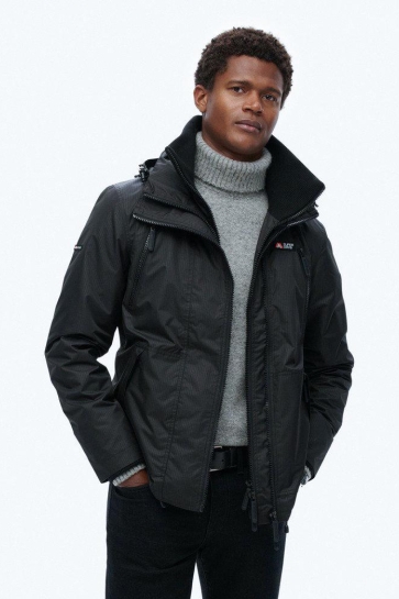 Superdry Jas HOODED MTN WINDBREAKER JACKET M5012100A ECLIPSE NAVY