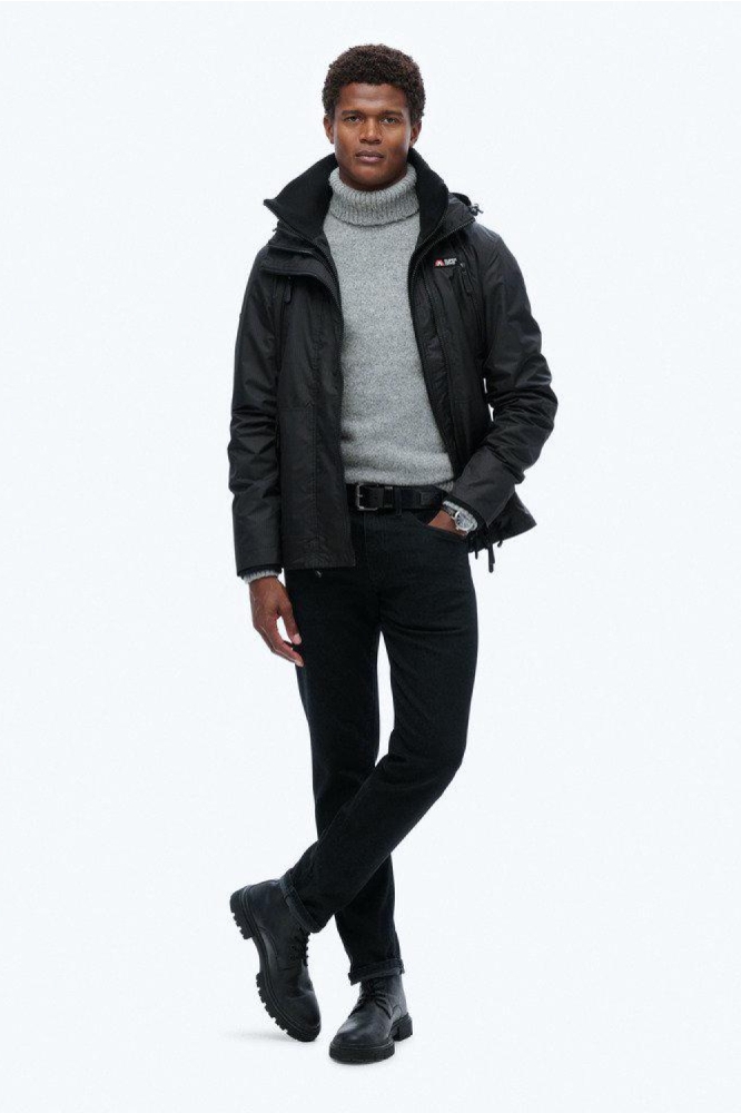 Superdry blauwe heren jas | Model