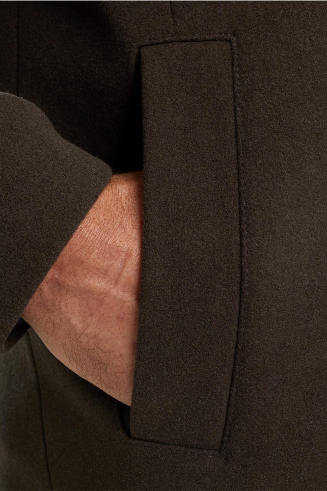 Vanguard bruine heren jas | Close up