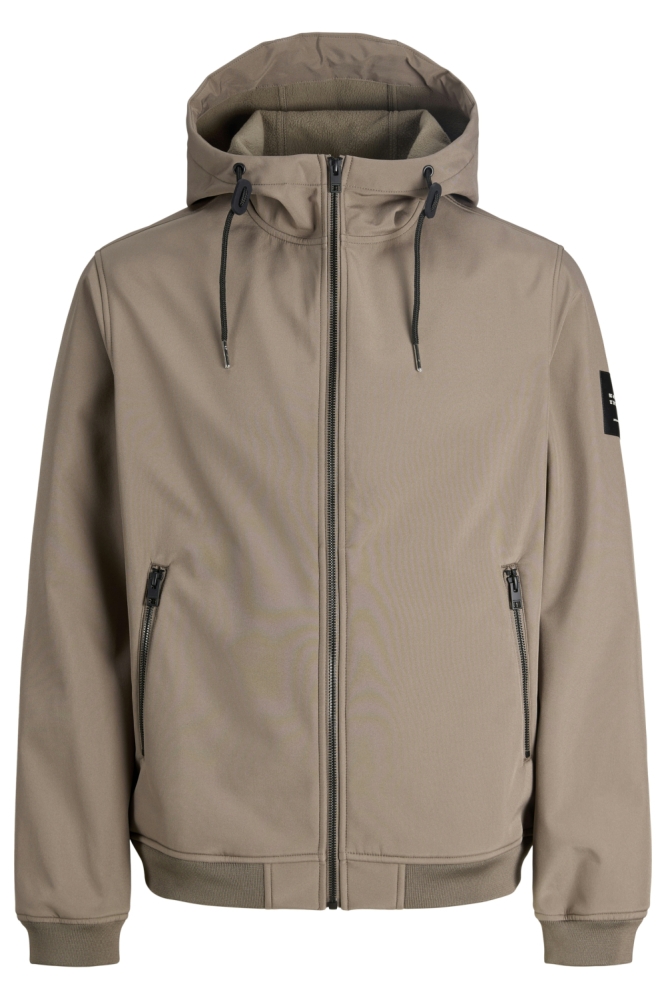 Jack & Jones camel heren jas | Vooraanzicht