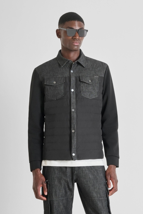 Antony Morato zwarte heren jas | Model vooraanzicht