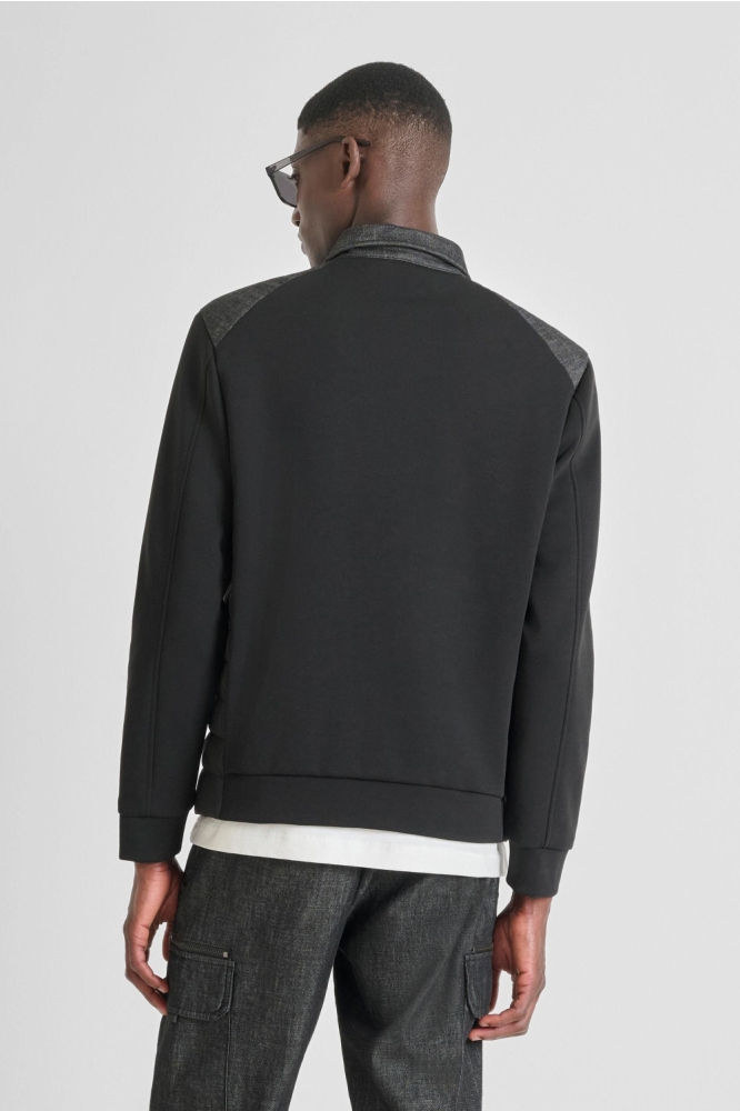 Antony Morato zwarte heren jas | Model achteraanzicht