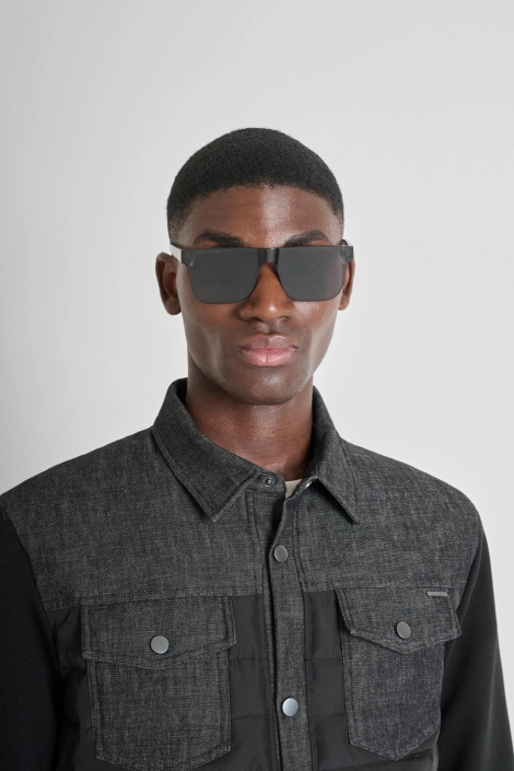 Antony Morato zwarte heren jas | Close up