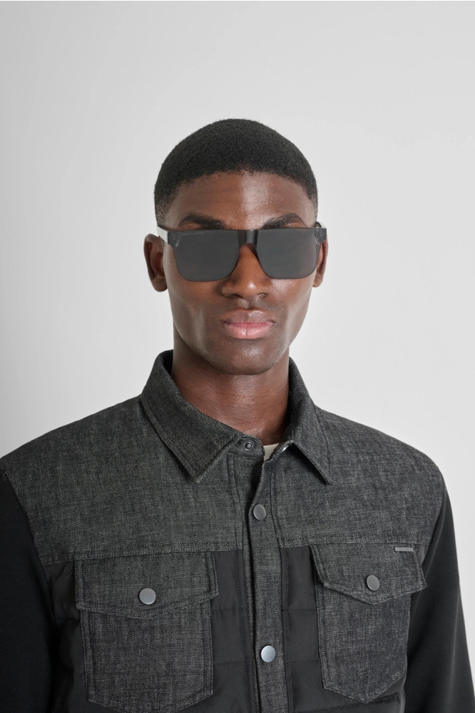 Antony Morato zwarte heren jas | Close up