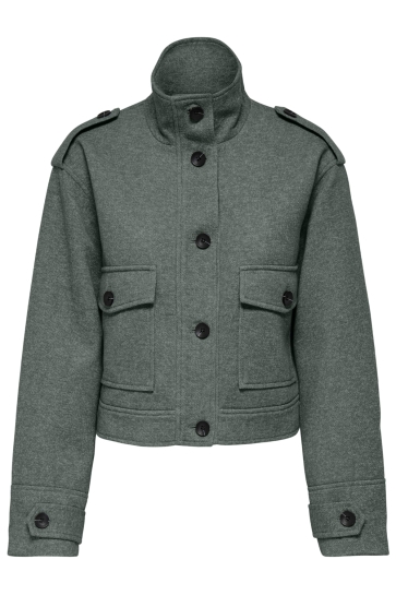 Only Jas ONLSEDONA LIGHT COLLAR JACKET OTW C 15349195 Balsam Green/MELANGE