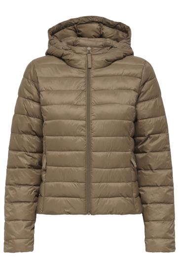 Only Jas ONLTAHIA LW QUILTED HOOD JKT NOOS O 15352020 Cocoa Creme