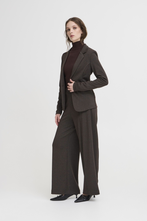 Ichi bruine dames blazer | Model