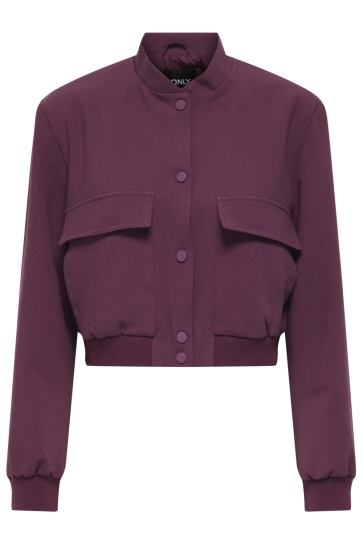 Only Jas ONLVILMA LIFE SHOULDERPAD JACKET OT 15349161 Mauve Wine