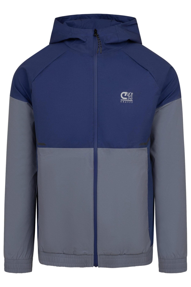 Cruyff blauwe heren sport jas | Vooraanzicht