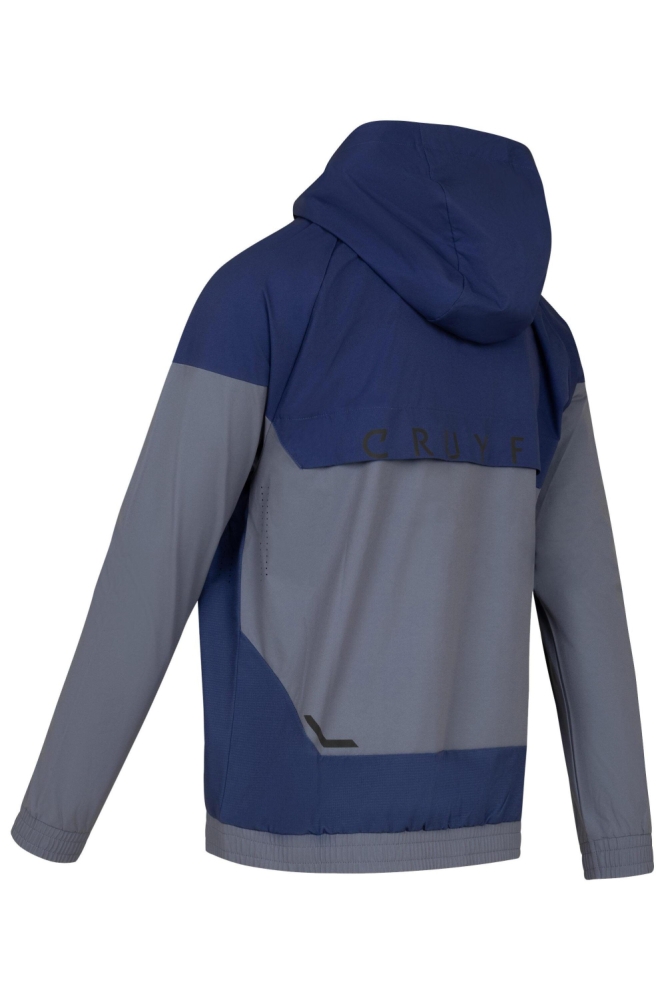 Cruyff blauwe heren sport jas | Achteraanzicht