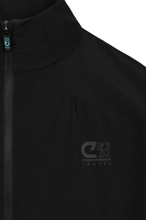 Cruyff zwarte heren sport jas | Close up
