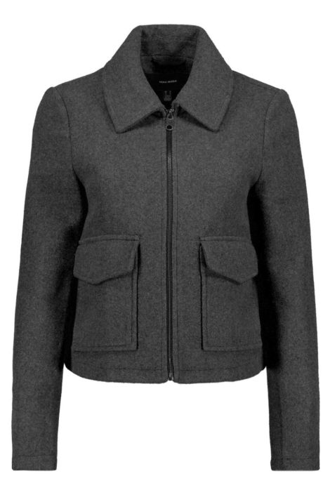 Vero Moda grijze dames jas | Vooraanzicht