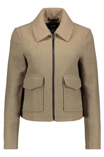 Vero Moda VMSAFIR SHORT JACKET GA NOOS 10331731 FOSSIL/MELANGE