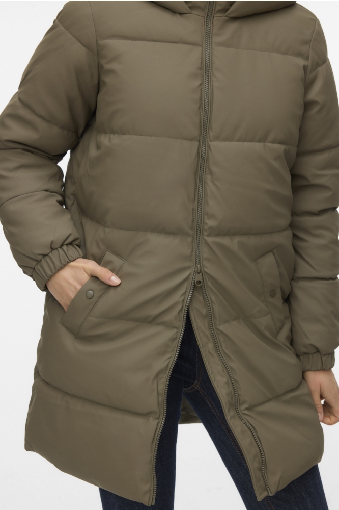 Vero Moda groene dames jas | Close up