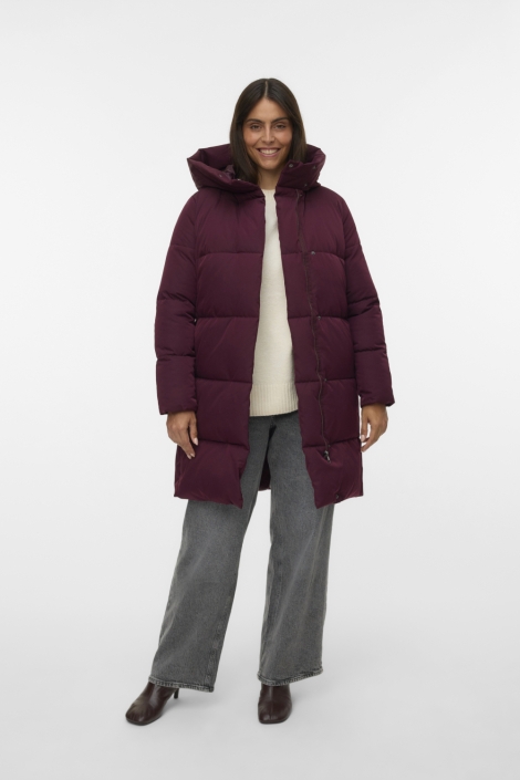 Vero Moda bordeaux dames jas | Model vooraanzicht