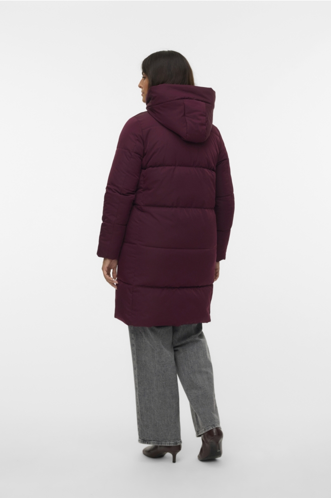 Vero Moda bordeaux dames jas | Model achteraanzicht