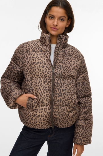 Vero Moda VMPARDA AOP JACKET NOOS 10331825 Silver Mink/LEOPARD