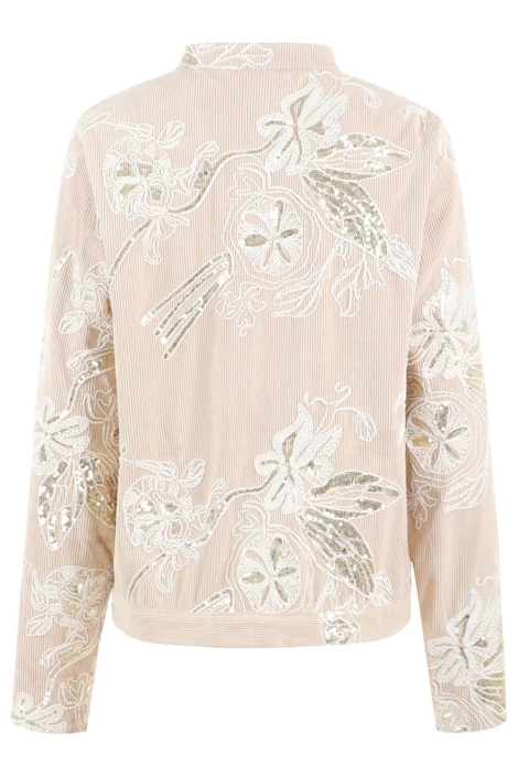 C&S The Label beige dames vest | Achteraanzicht
