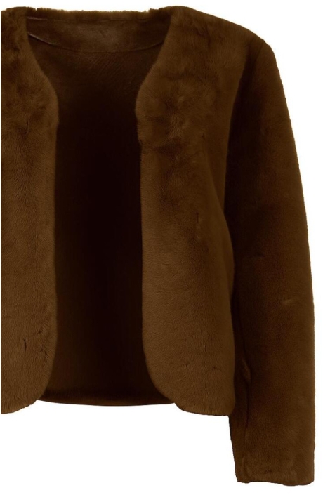 Maicazz bruine dames vest | Close up