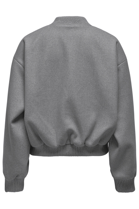 Only grijze dames jas | Achteraanzicht