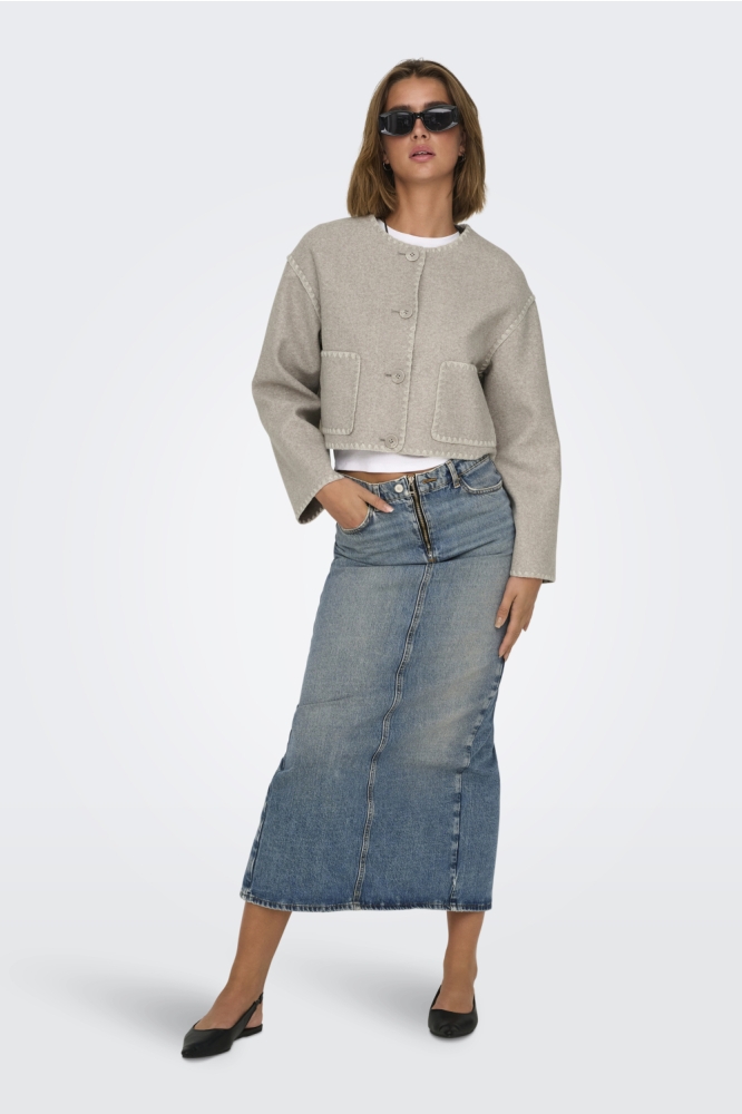 Only beige dames jas | Model