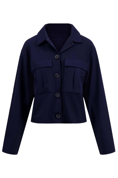 Zusss blauwe dames vest | Vooraanzicht