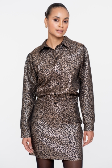 Geisha Vest BLOUSE MET STRUCTUUR 55704 20 GOLD/ BLACK