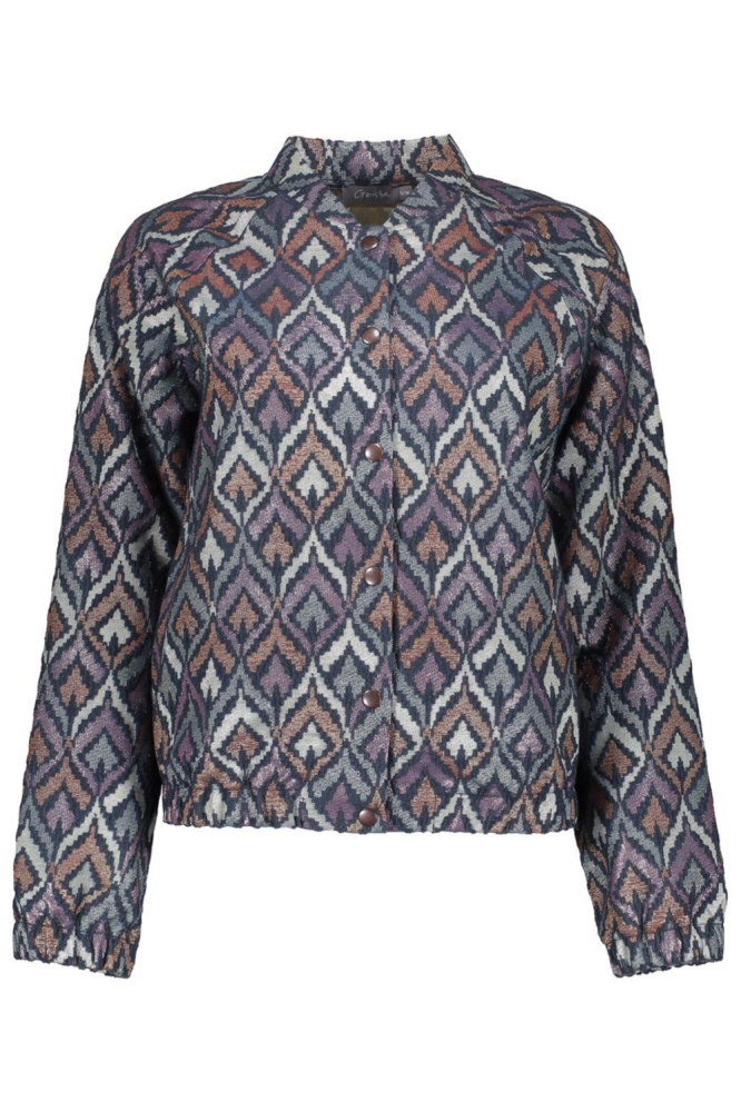 Geisha blauwe dames vest | Vooraanzicht