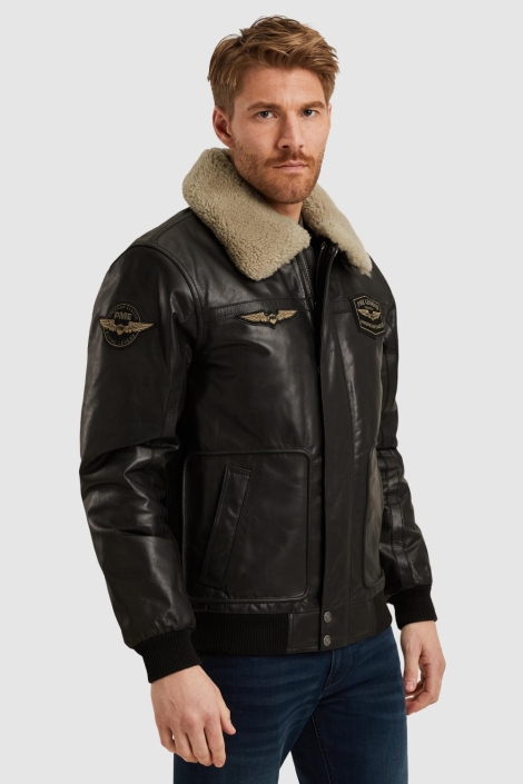 PME legend zwarte heren jas | Model zijaanzicht