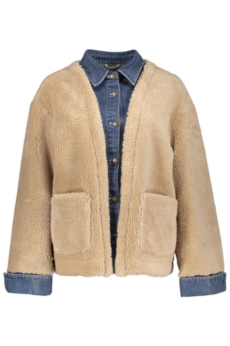 Geisha camel dames jas | Vooraanzicht