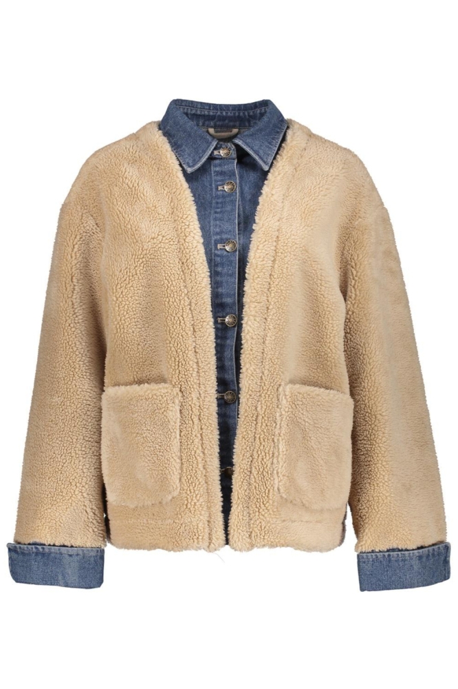 Geisha camel dames jas | Vooraanzicht
