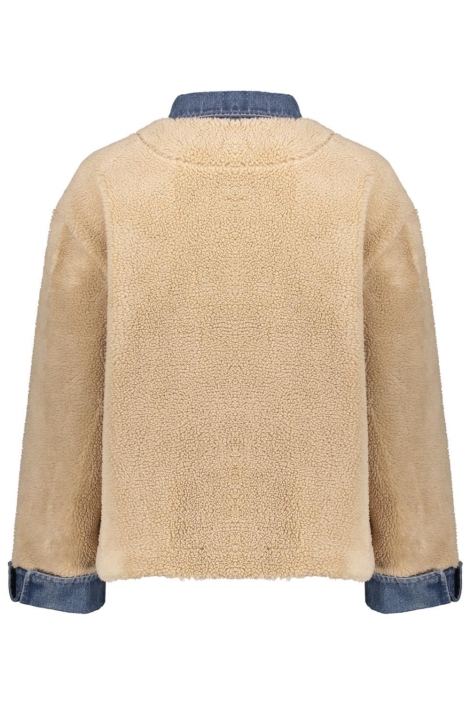 Geisha camel dames jas | Achteraanzicht