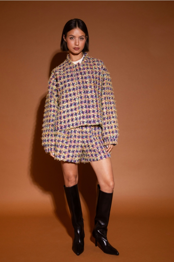 Studio Amaya multi color dames jas | Model