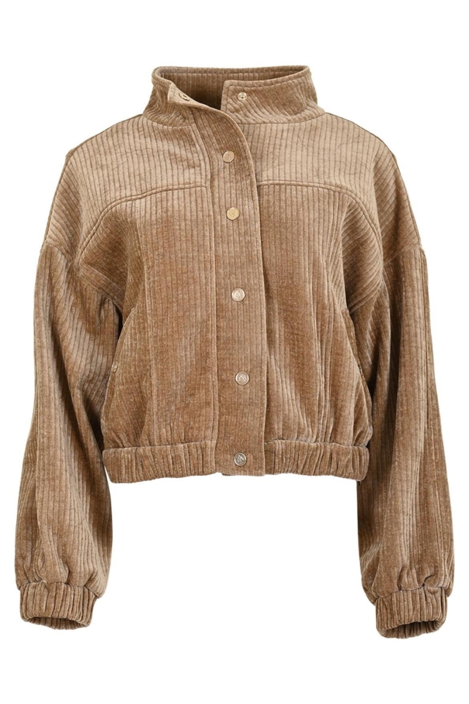 Maicazz camel dames jas | Vooraanzicht