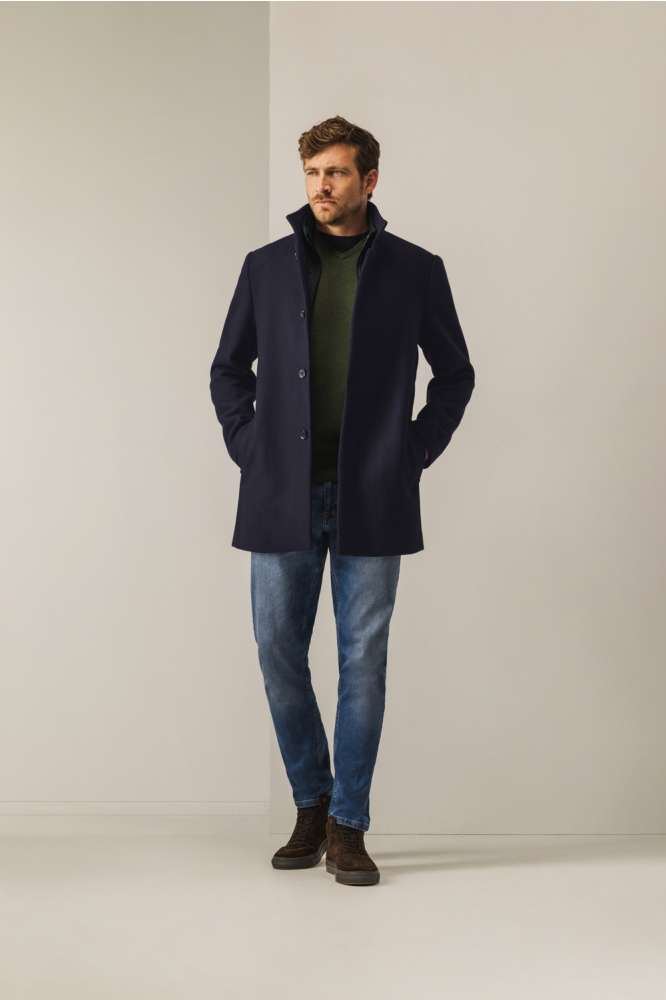 State of Art blauwe heren jas | Model