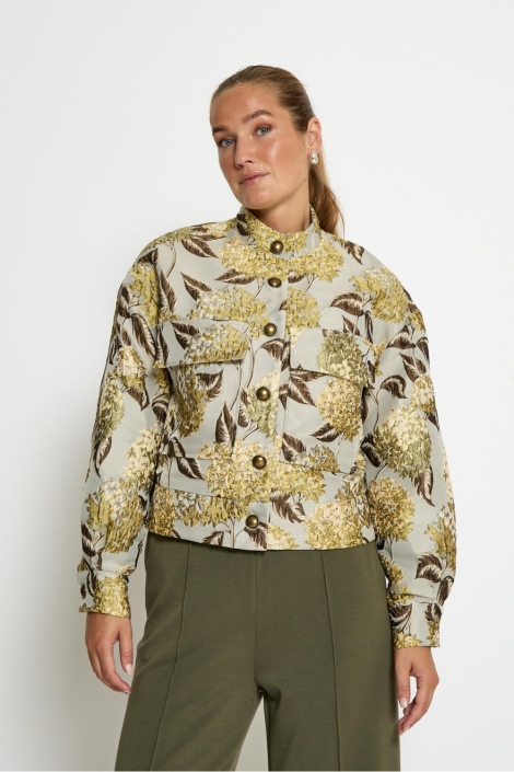 Peppercorn multi color dames jas | Model vooraanzicht