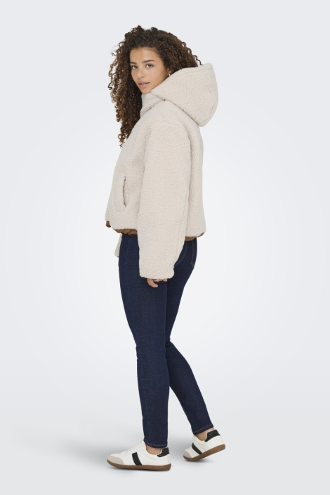 Only witte dames jas | Model zijaanzicht