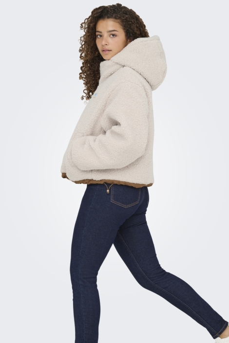 Only witte dames jas | Model zijaanzicht