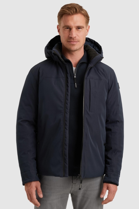 Vanguard blauwe heren jas | Model vooraanzicht
