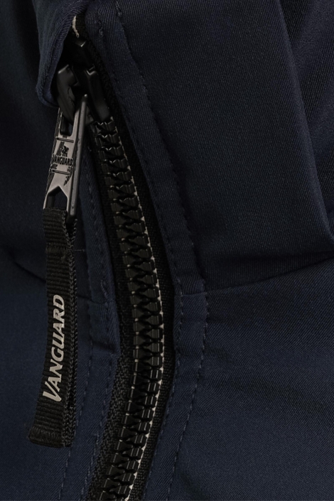 Vanguard blauwe heren jas | Close up