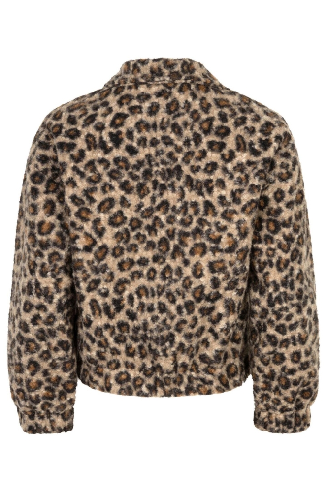 Ydence camel dames vest | Achteraanzicht