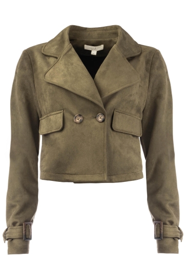 I-coni-K Jas SACKET SUEDE 25W P455 03 211 ARMY