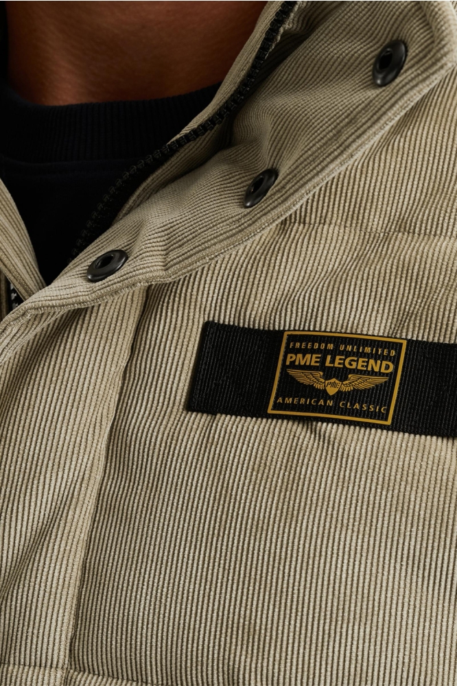 PME legend beige heren jas | Close up