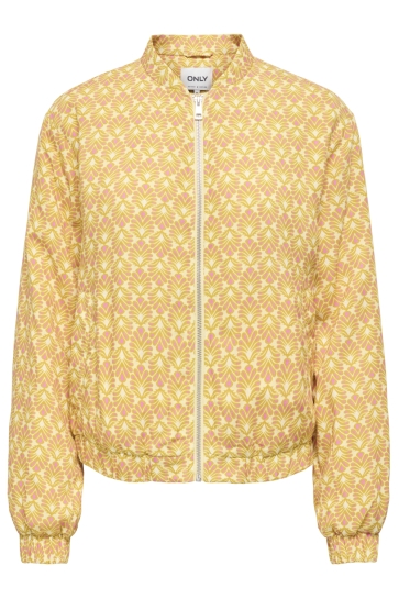 Only Jas ONLBIANA AOP BOMBER CS OTW 15347339 Sunlight/ROMANCE ROSE