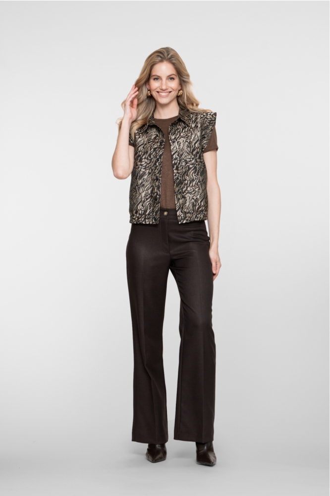 Geisha zwarte dames gilet | Model