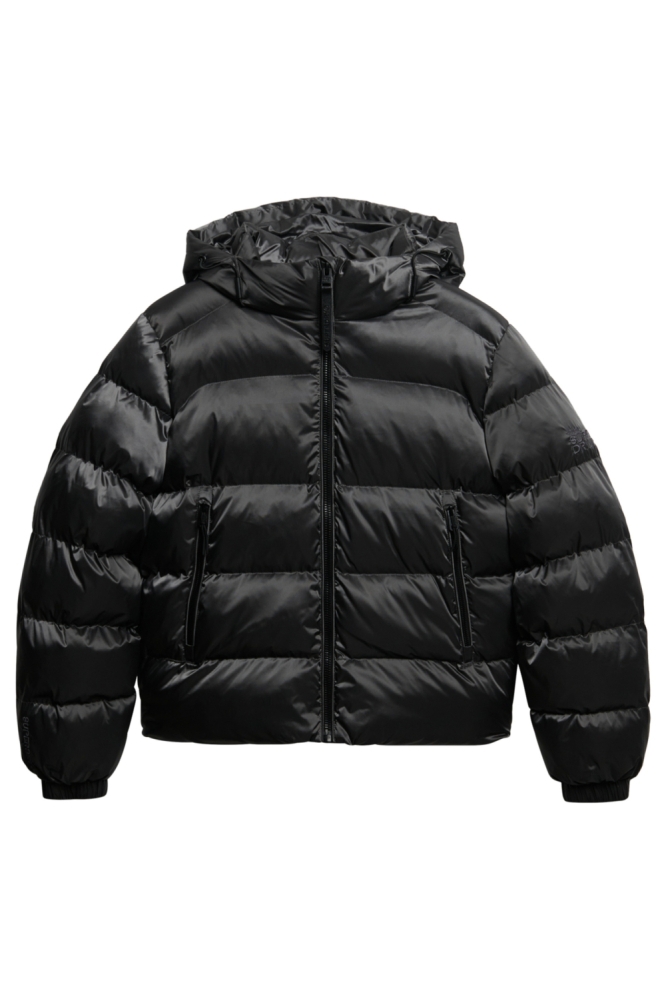 Superdry zwarte dames jas | Vooraanzicht
