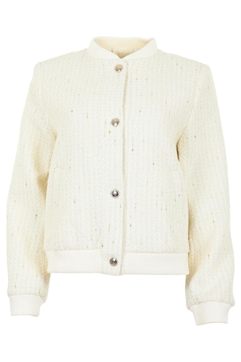 Maicazz ecru dames jas | Vooraanzicht