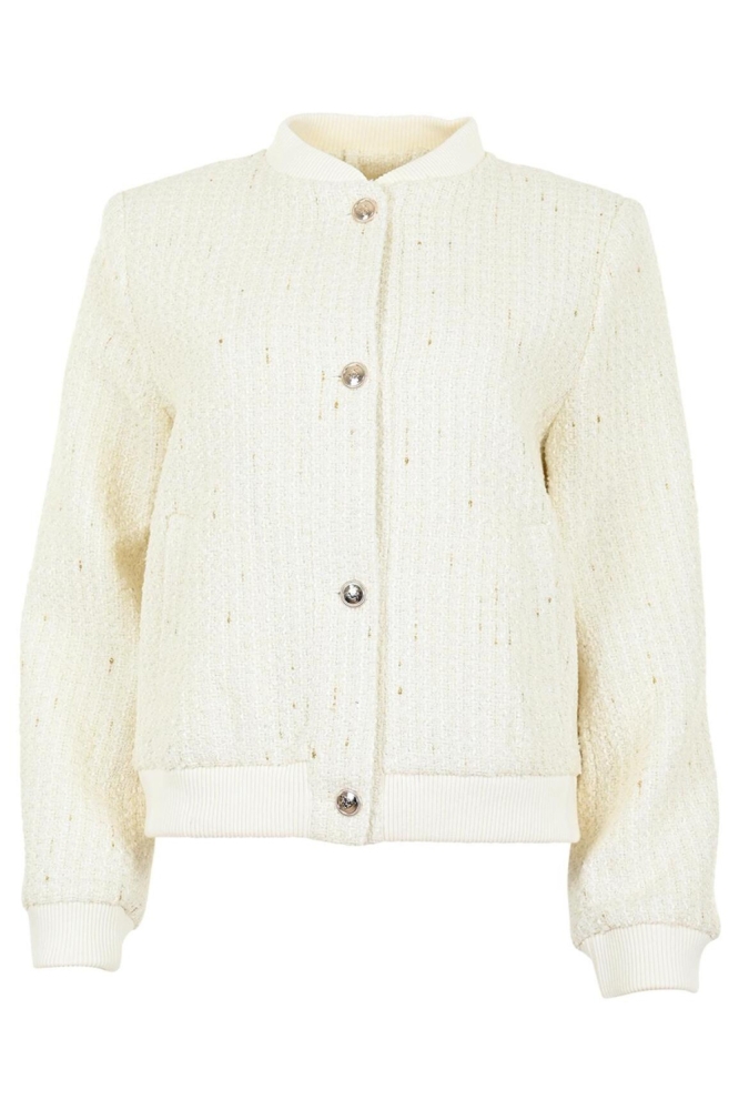 Maicazz ecru dames jas | Vooraanzicht