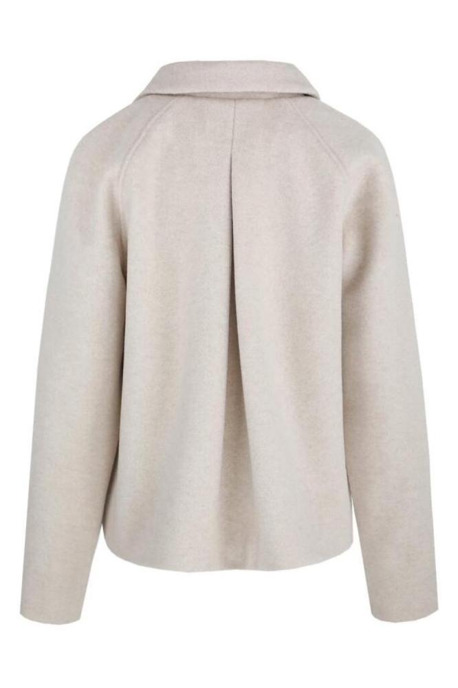 C&S The Label beige dames jas | Achteraanzicht